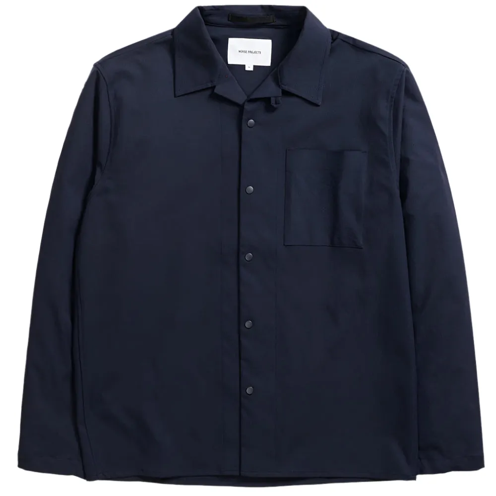 Norse Projects Carsten Solotex Twill Shirt Dark Navy