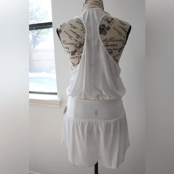 NWT Free People Movement White Romper Size S Athletic