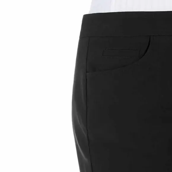 NWT Hilary Radley Womens Skort Skirt Black A Line Stretch Pockets Inner Shorts