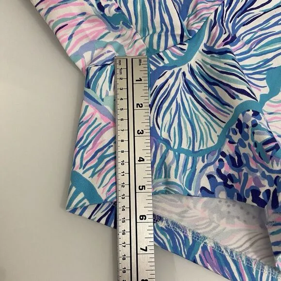 NWT Lilly‎ Pulitzer Callahan Stretch Short Bermuda Blue Fishful Thinking Size 8