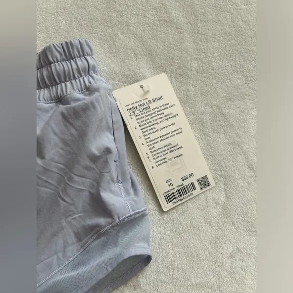 NWT Lululemon Hotty Hot Short II *2.5&quot; Serene Blue