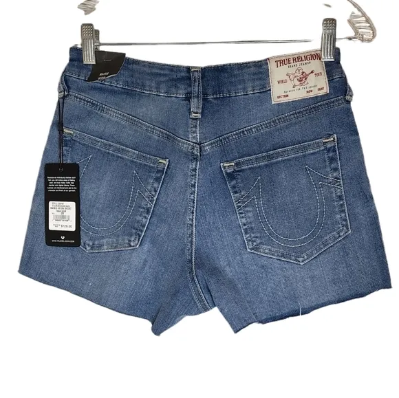 NWT TRUE RELIGION Maisie Raw Hem Shorts