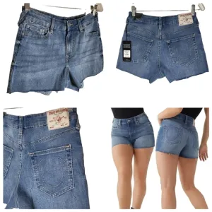 NWT TRUE RELIGION Maisie Raw Hem Shorts