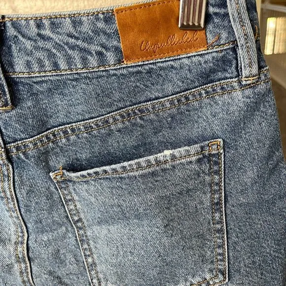 NWT Women’s Unpublished  Jessa-Boyish Denim Jean Short Size 26 #345