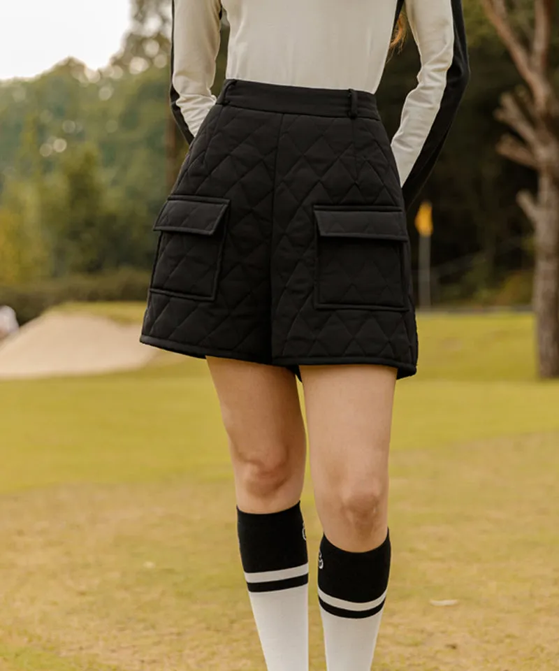 OBER Golf Diamond Quilting Padding Shorts Set