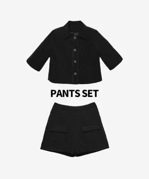 OBER Golf Diamond Quilting Padding Shorts Set