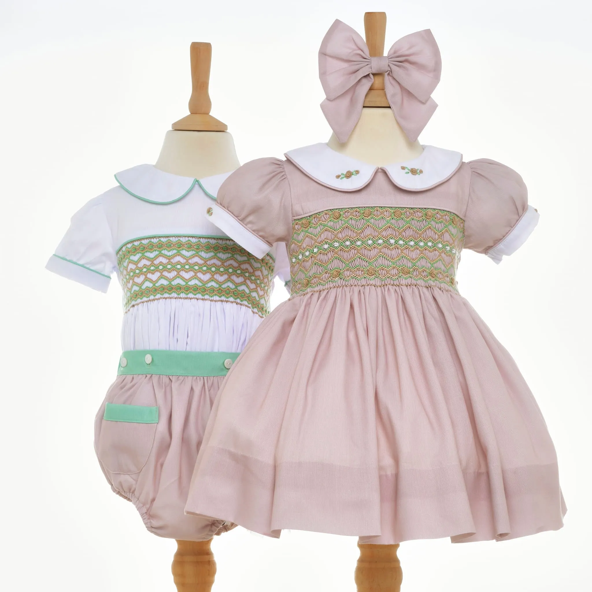 Ocean Baby Girls Creme Brulee Smocked Petticoat Layered Dress (NB-8Yrs)
