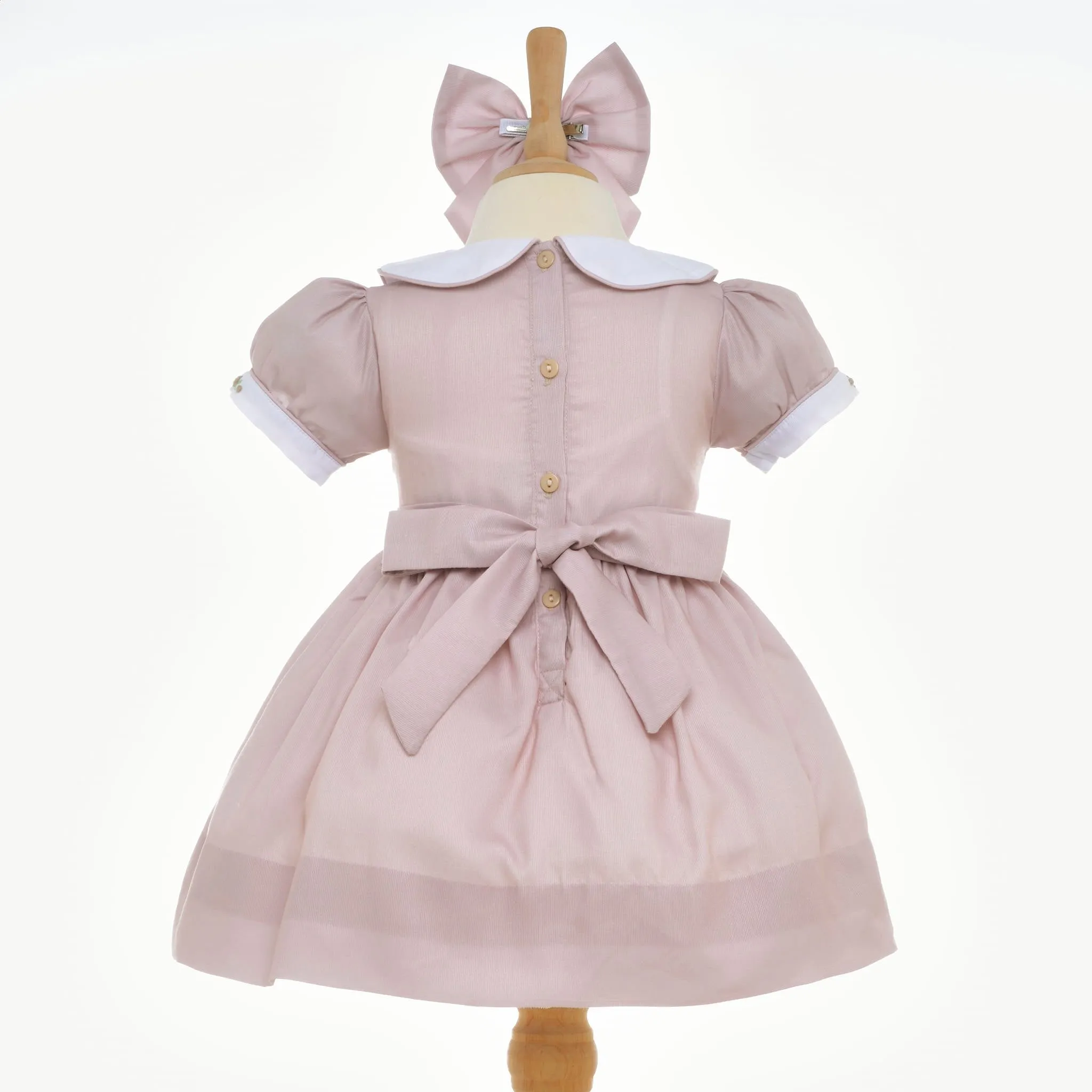 Ocean Baby Girls Creme Brulee Smocked Petticoat Layered Dress (NB-8Yrs)