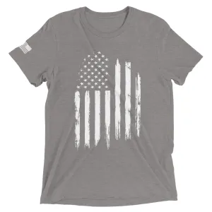 Old Glory White Flag T-shirt (Tri Blend)