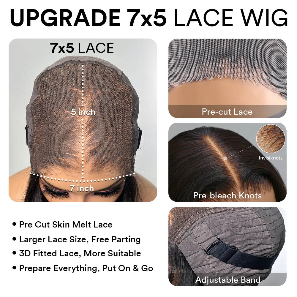 Ombre Dark Blonde Layered Wavy Lace Wig