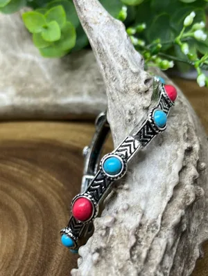 Orloff Arrow Stamped Stone Stretch Bracelet