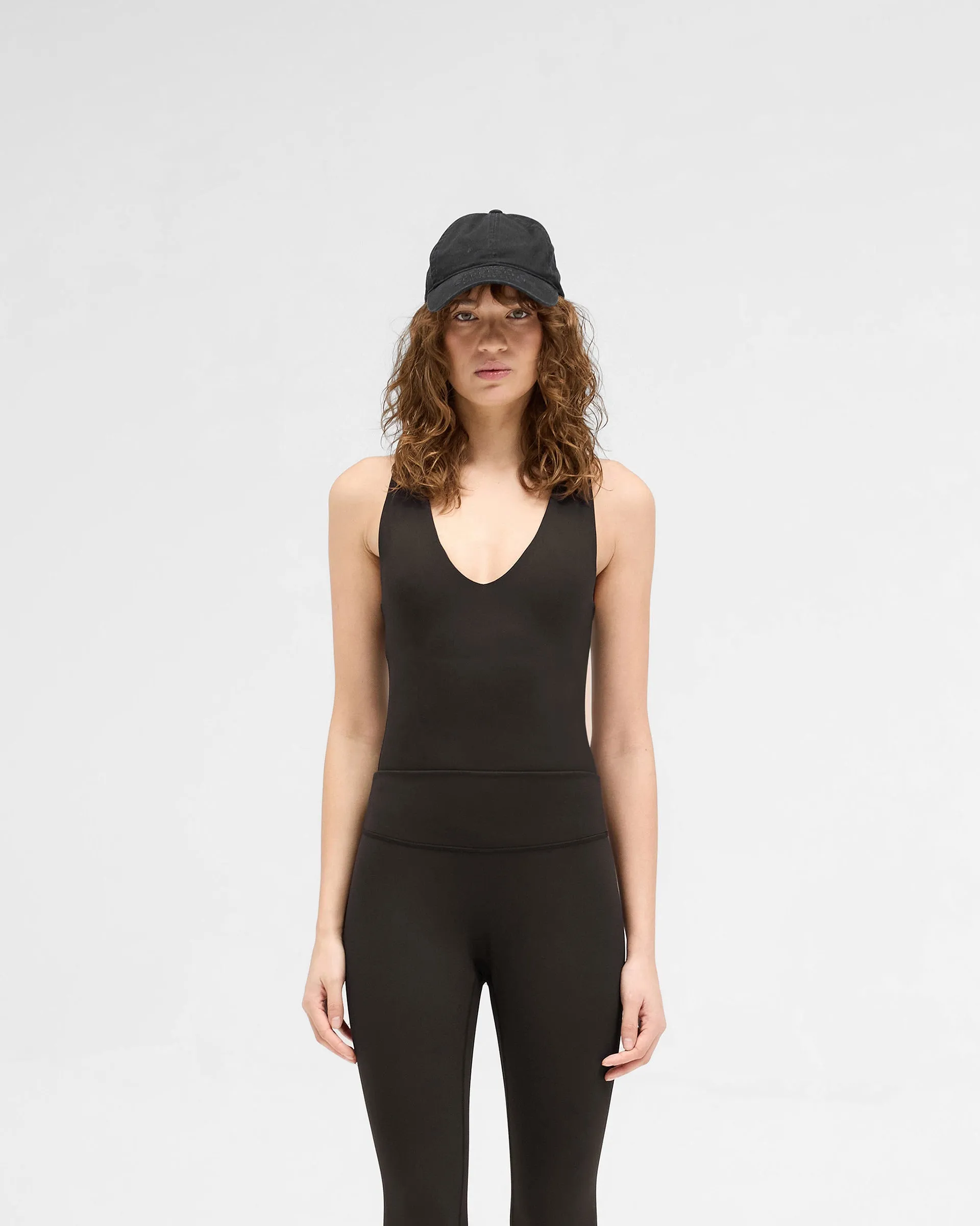 Owners Club V Neck Tank Top - Black Coffee
