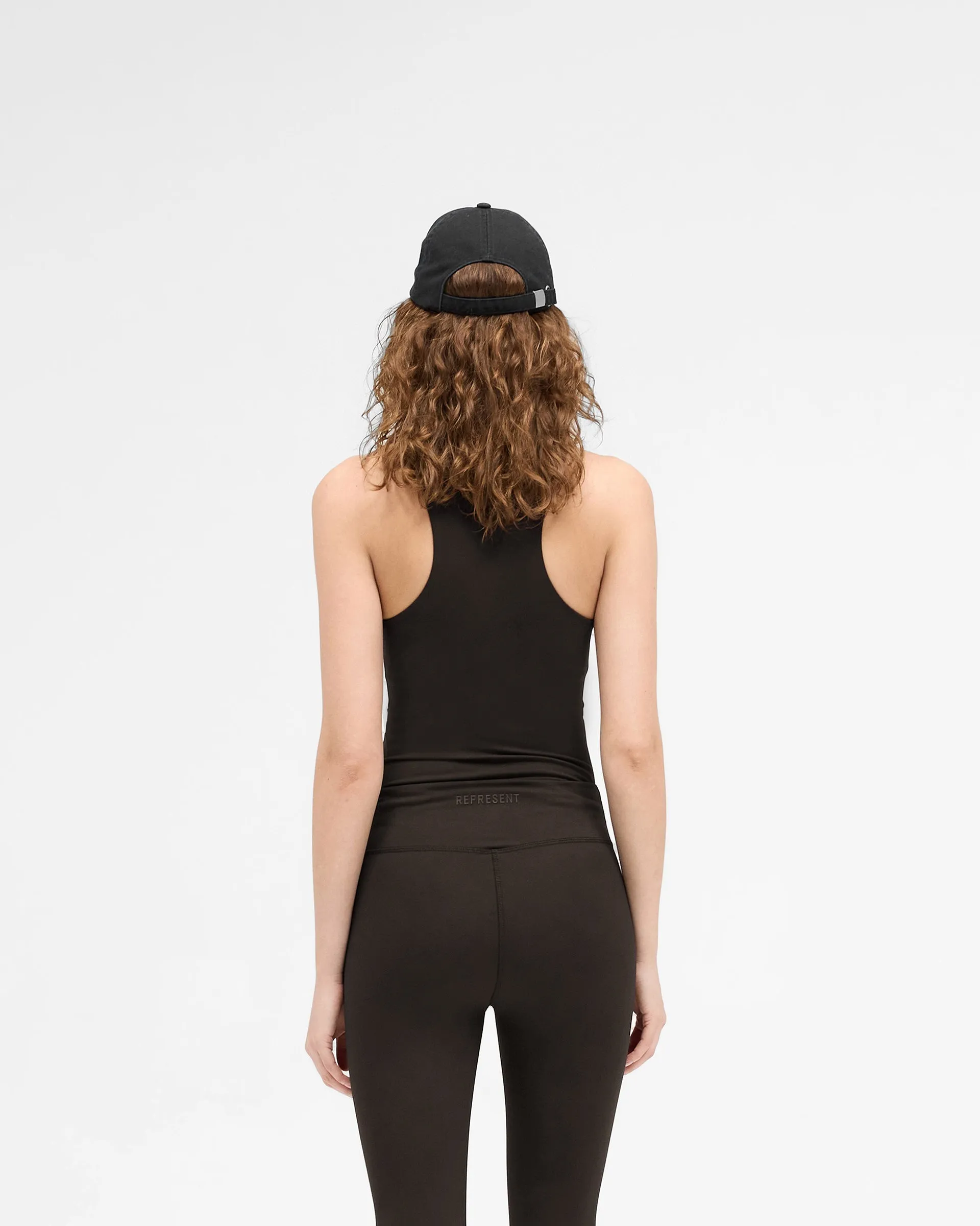 Owners Club V Neck Tank Top - Black Coffee