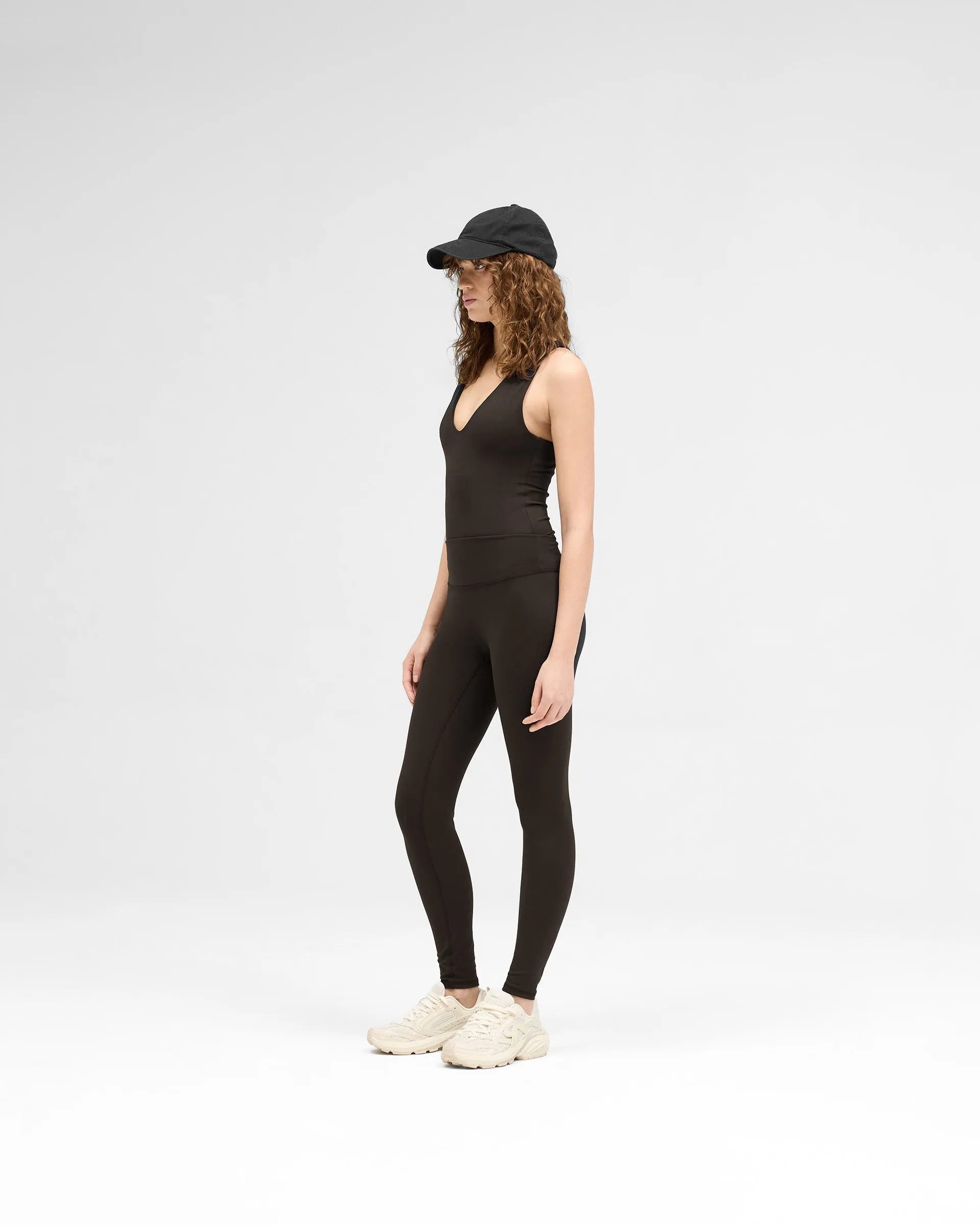 Owners Club V Neck Tank Top - Black Coffee