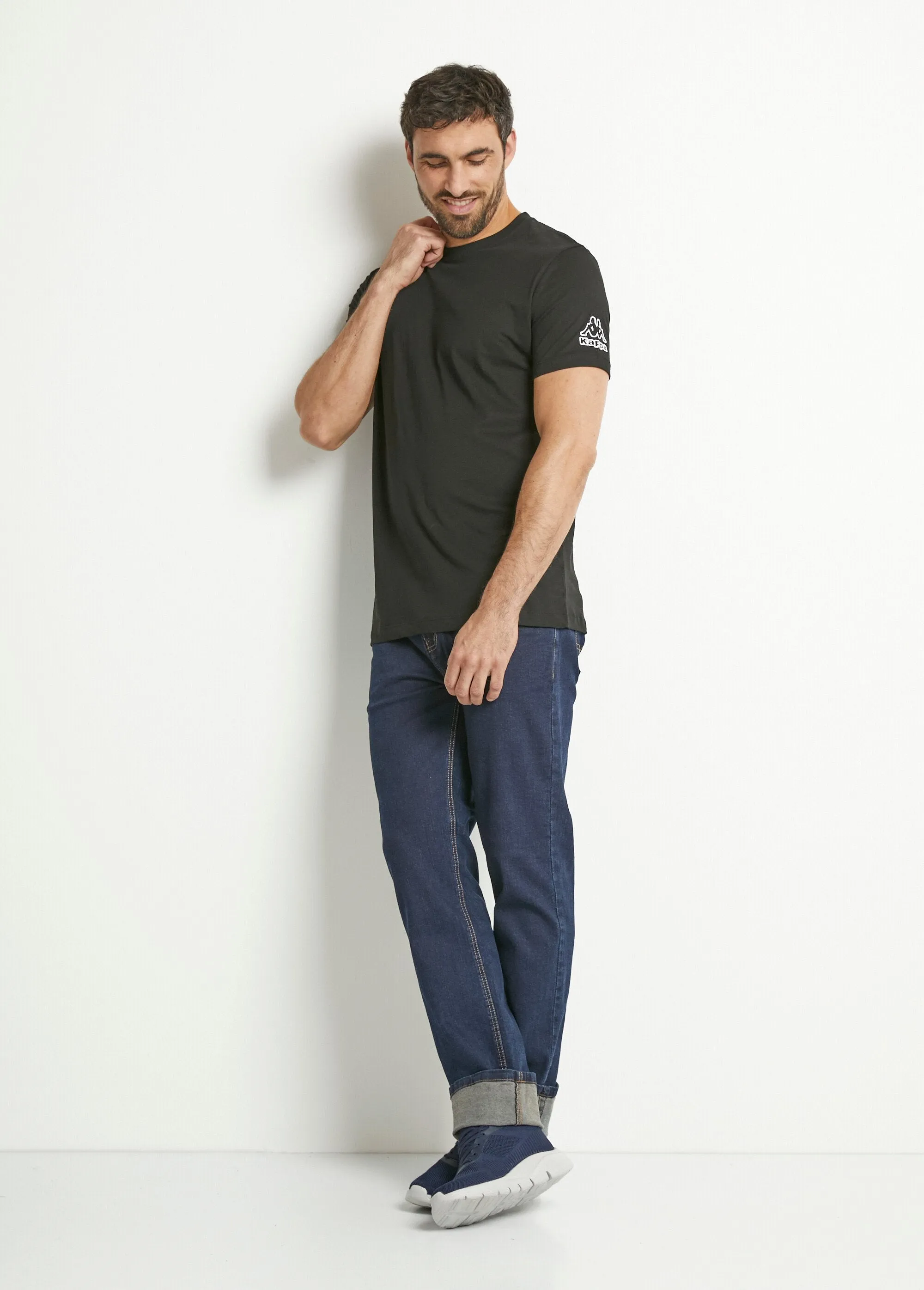 Pack of 2 logo T-shirts with round neck