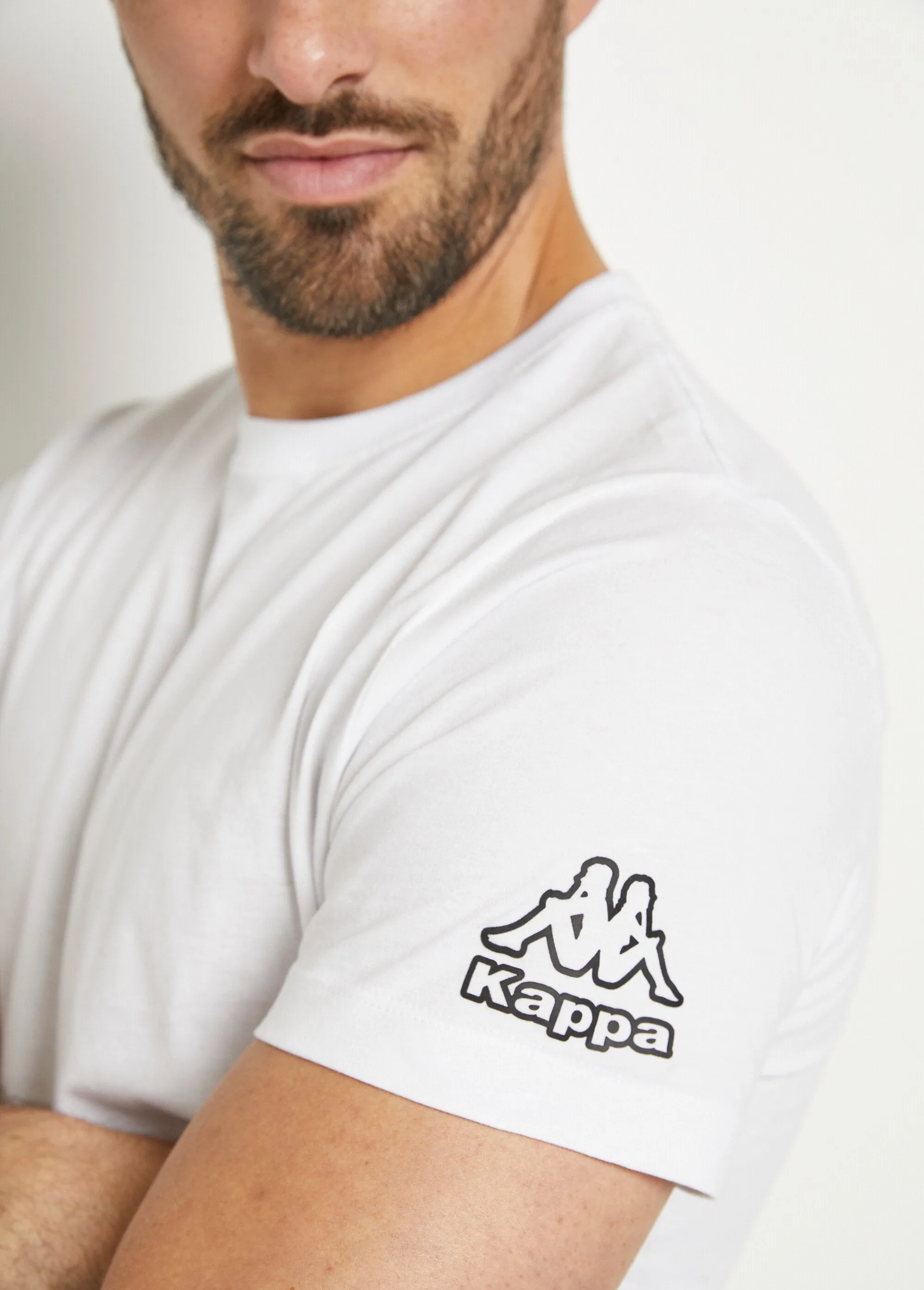 Pack of 2 logo T-shirts with round neck