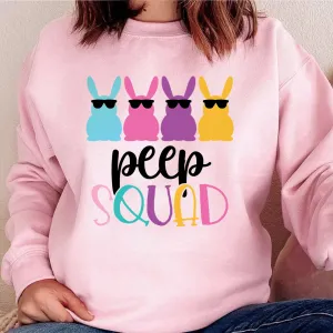 Peep Squad Sweatshirt, Cute Easter Crewneck, Chillin With My Peeps Squad, Peeps Squad Shirt, Easter Kids Shirt, Easter Cousin Crew Shirt