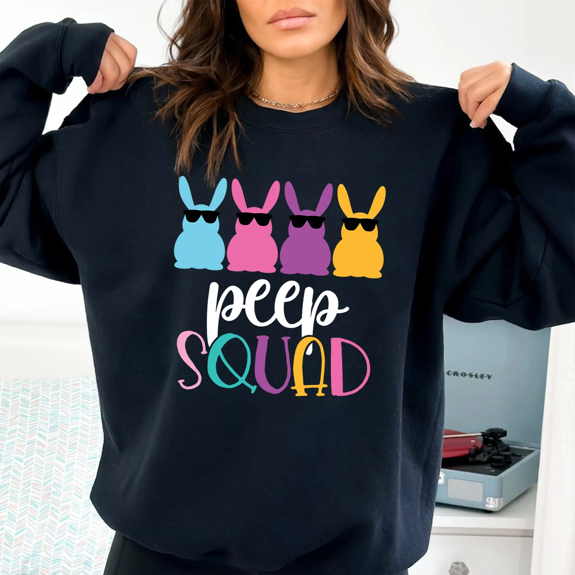Peep Squad Sweatshirt, Cute Easter Crewneck, Chillin With My Peeps Squad, Peeps Squad Shirt, Easter Kids Shirt, Easter Cousin Crew Shirt