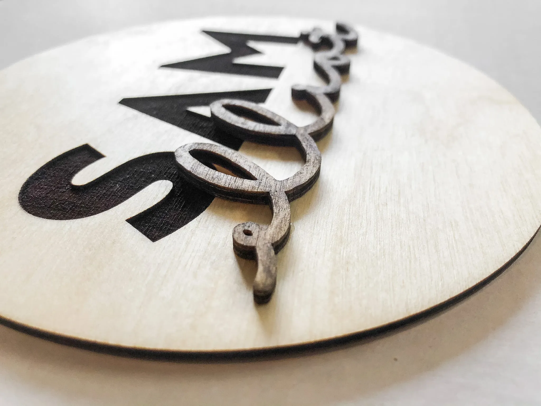 Personalized Baby Name Announcement Wood Plaque