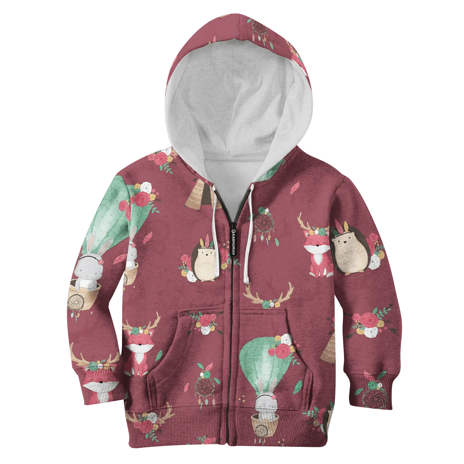 Pets with flowers Kid Custom Cosplay Hoodies T-shirt Apparel