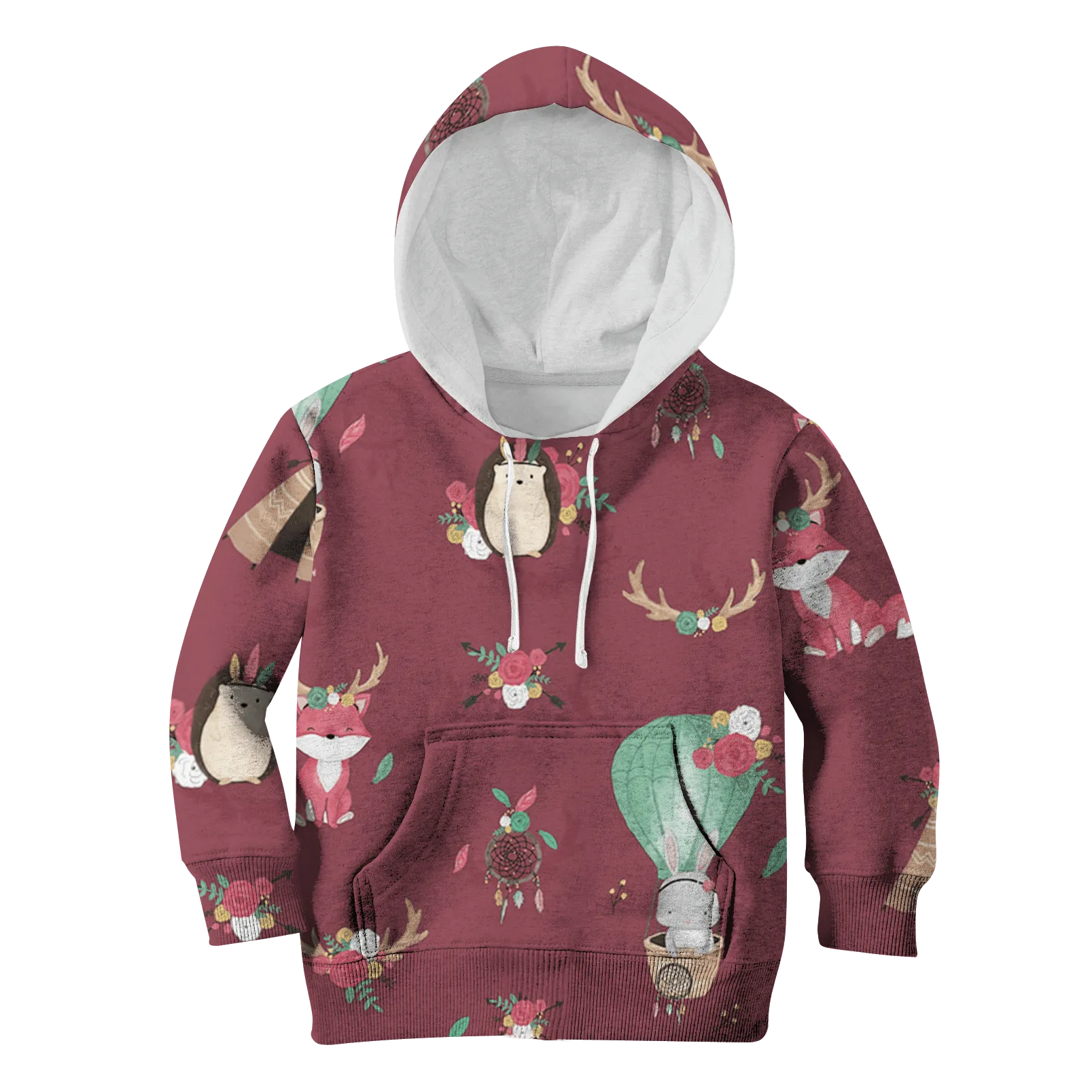 Pets with flowers Kid Custom Cosplay Hoodies T-shirt Apparel