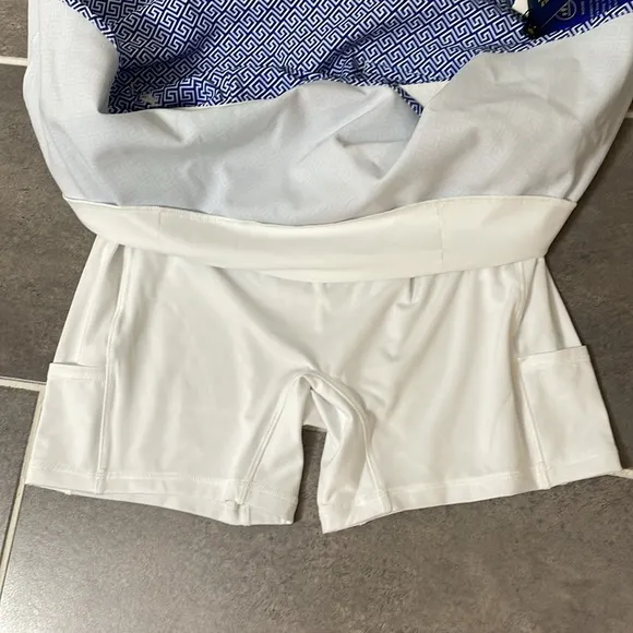 Polo Golf Ralph Lauren Printed Flounce Liberty Square Key 17” Golf Skort size XL