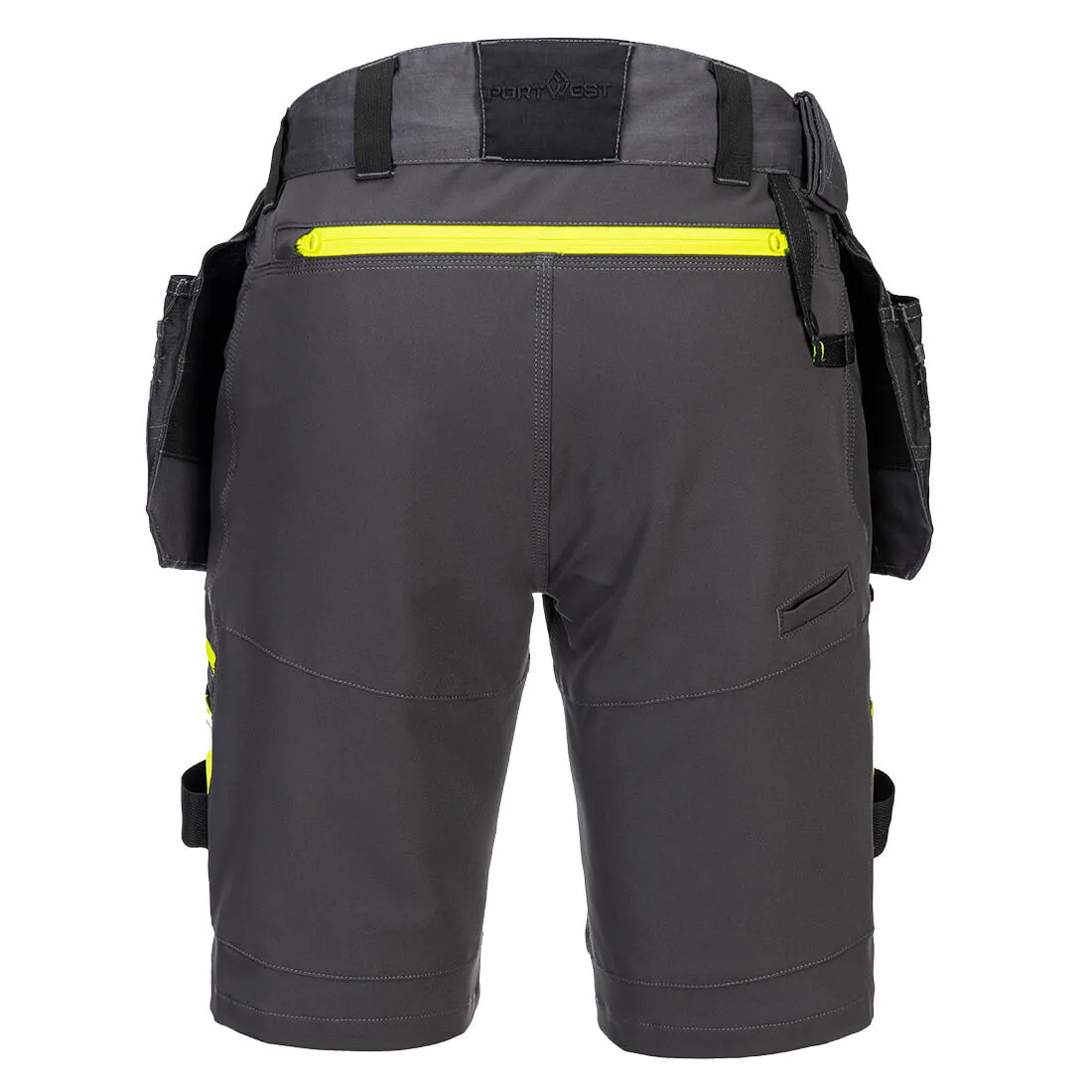 PORTWEST MEN'S HOLSTER POCKET SHORTS: DETACHABLE WORKWEAR SUMMER SHORTS - DX4