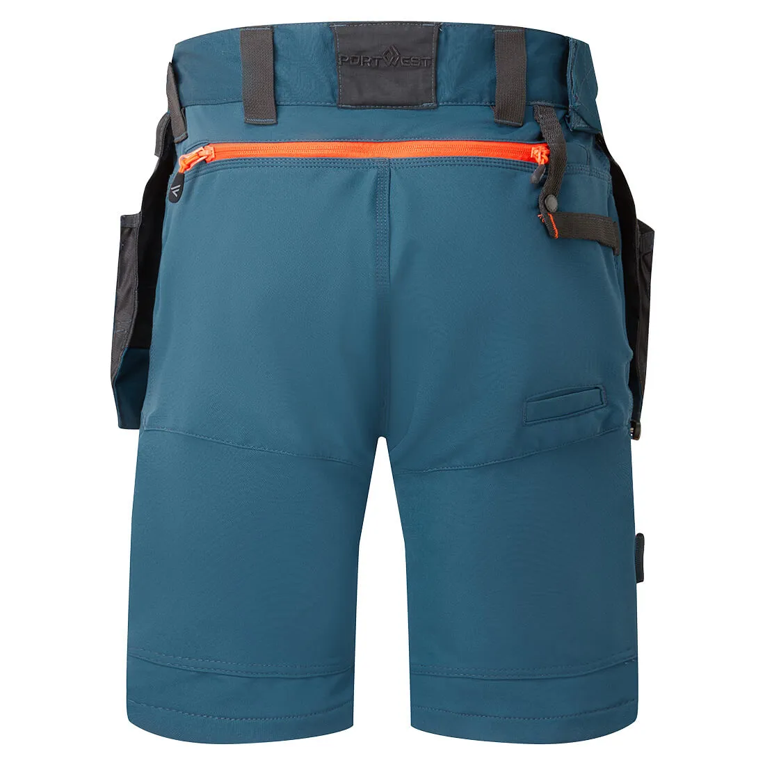 PORTWEST MEN'S HOLSTER POCKET SHORTS: DETACHABLE WORKWEAR SUMMER SHORTS - DX4