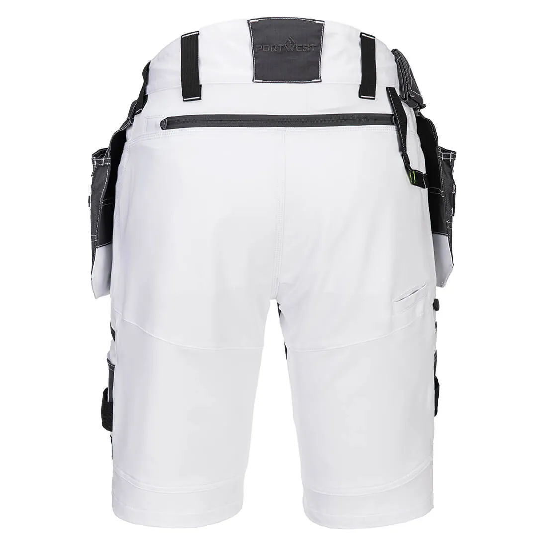 PORTWEST MEN'S HOLSTER POCKET SHORTS: DETACHABLE WORKWEAR SUMMER SHORTS - DX4