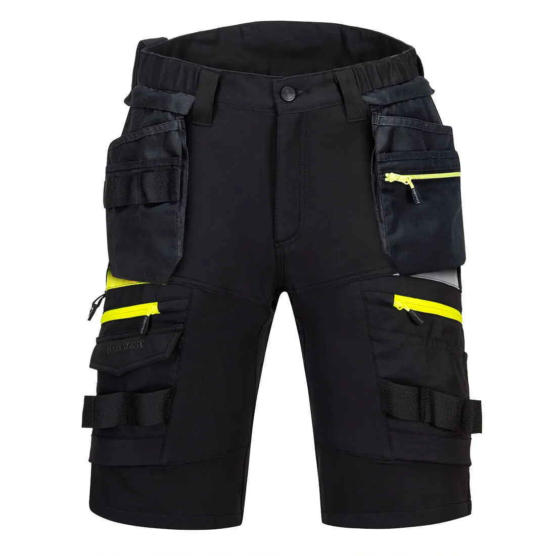PORTWEST MEN'S HOLSTER POCKET SHORTS: DETACHABLE WORKWEAR SUMMER SHORTS - DX4