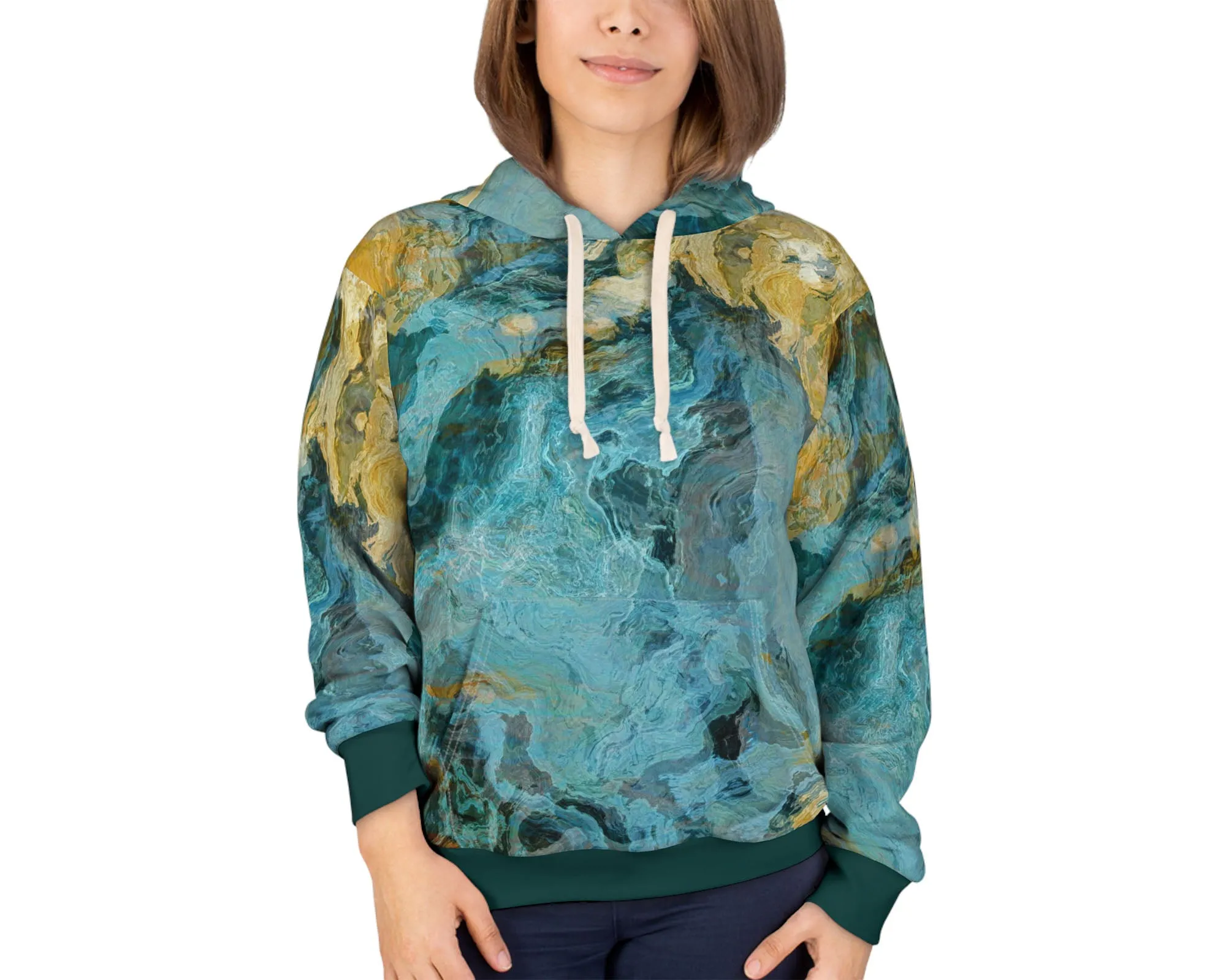 Pullover Hoodie, Sea and Sand