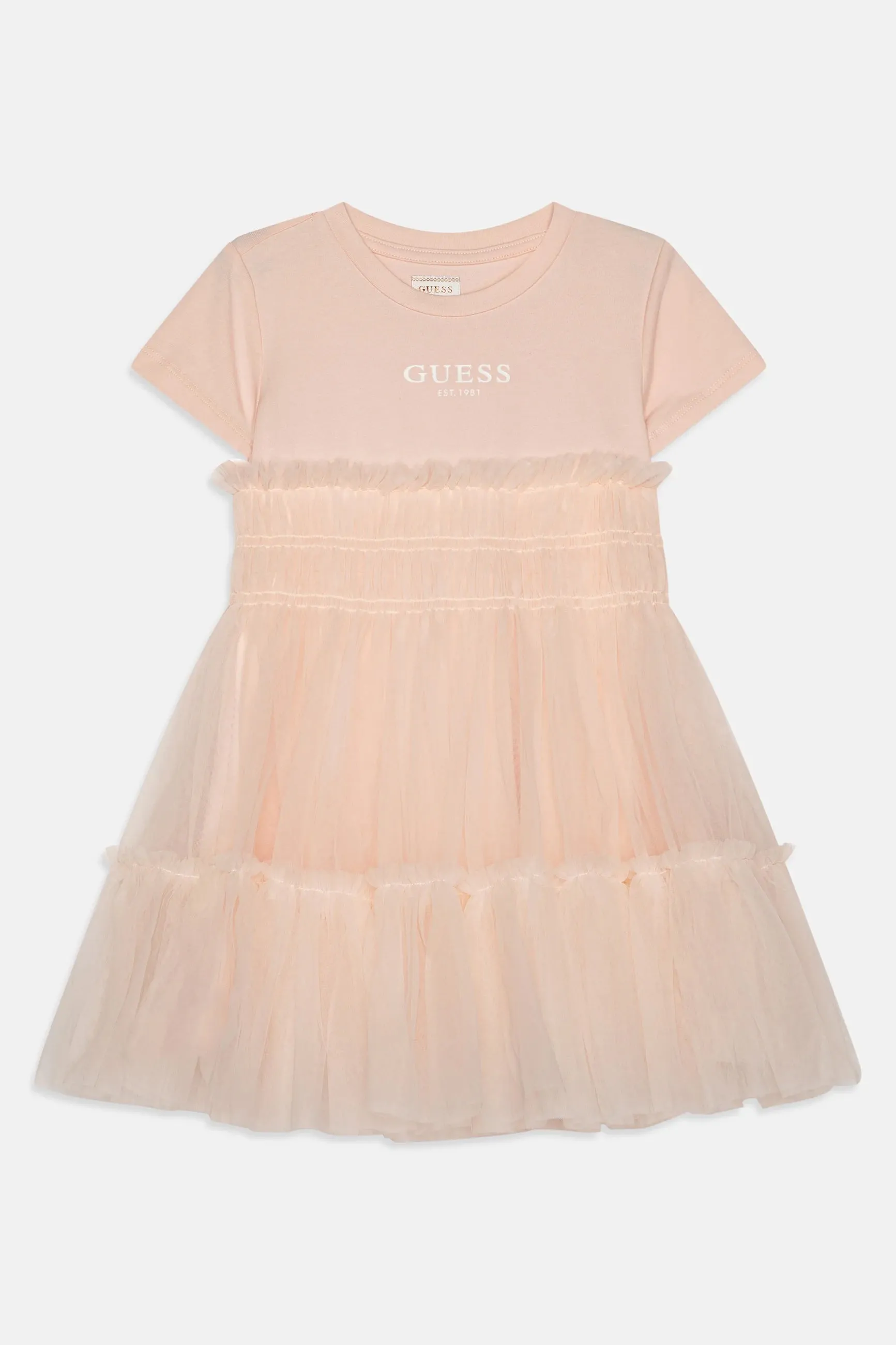 "Clara" Pale Peach Tulle Dress