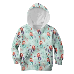 Redhead Mermaid Kid Custom Cosplay Hoodies T-shirt Apparel