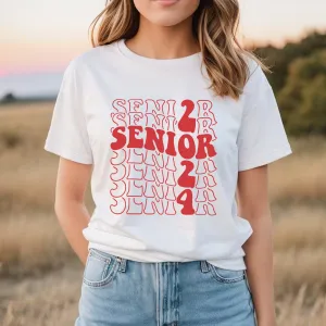 Retro Senior 2024 Shirt Vintage Class of 2024 Shirt Class Of 2024 Senior Shirt 2024 Graduation Shirt 2024 Graduation Gift Class Of 2024 Gift
