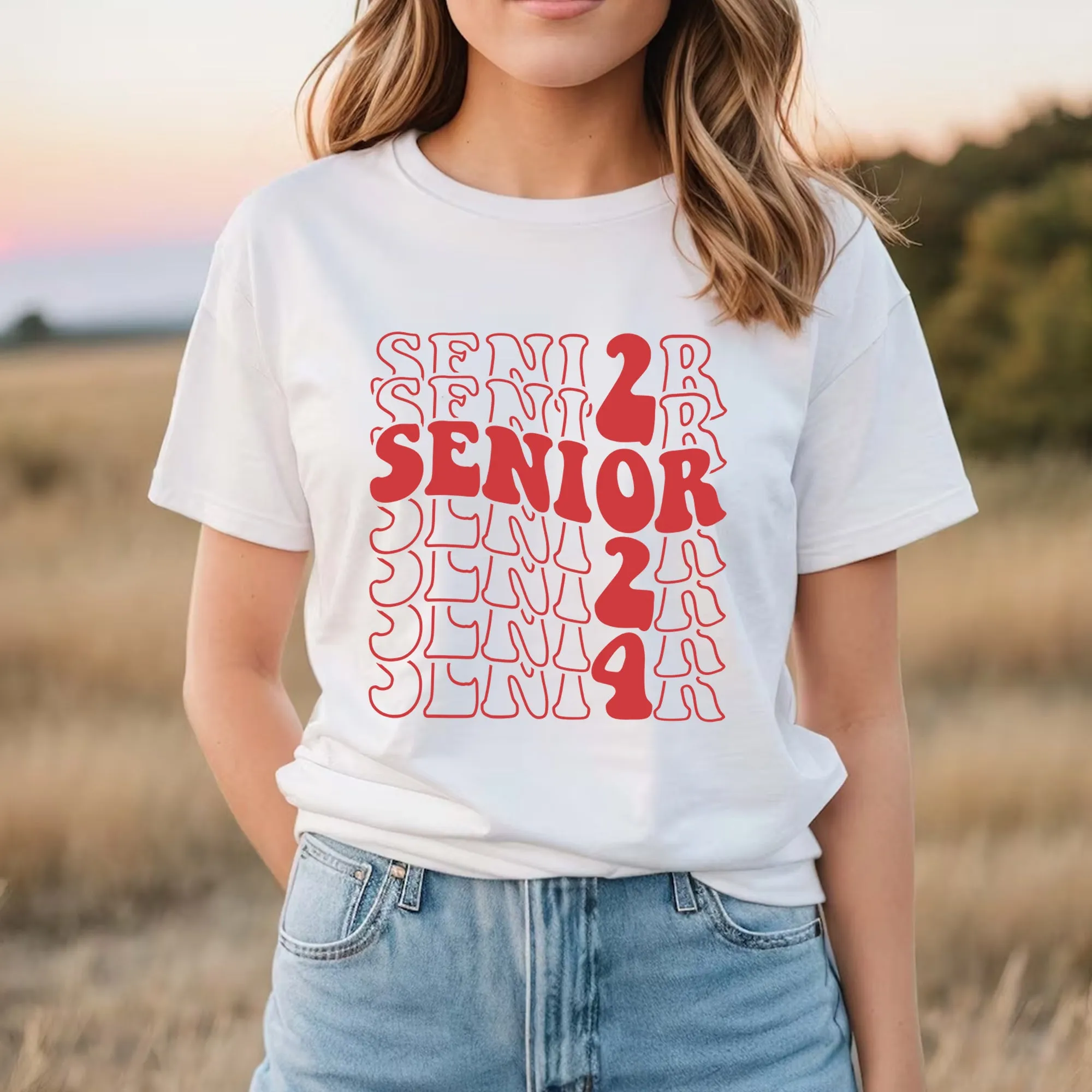 Retro Senior 2024 Shirt Vintage Class of 2024 Shirt Class Of 2024 Senior Shirt 2024 Graduation Shirt 2024 Graduation Gift Class Of 2024 Gift
