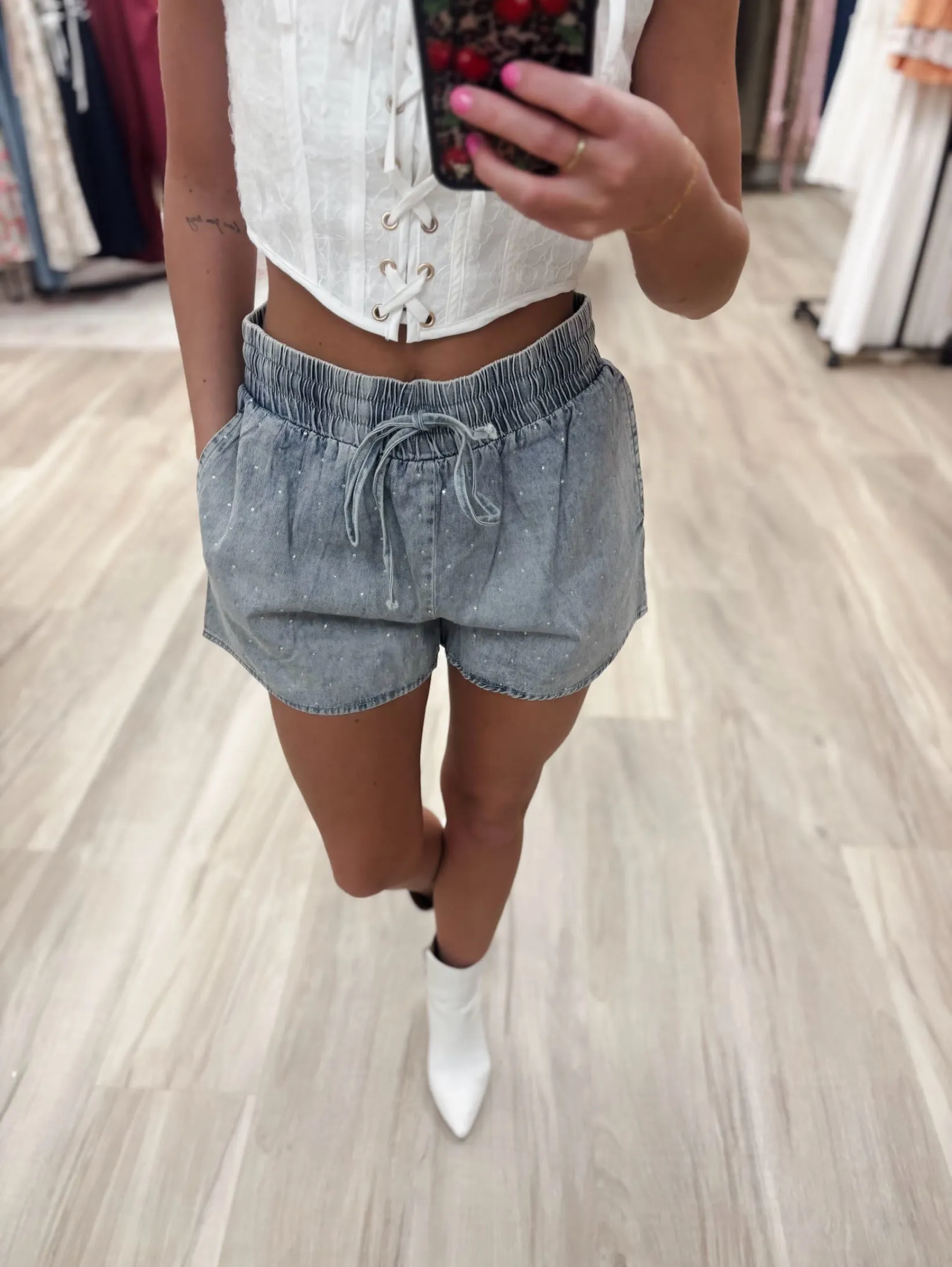 Rhinestone Retreat Shorts