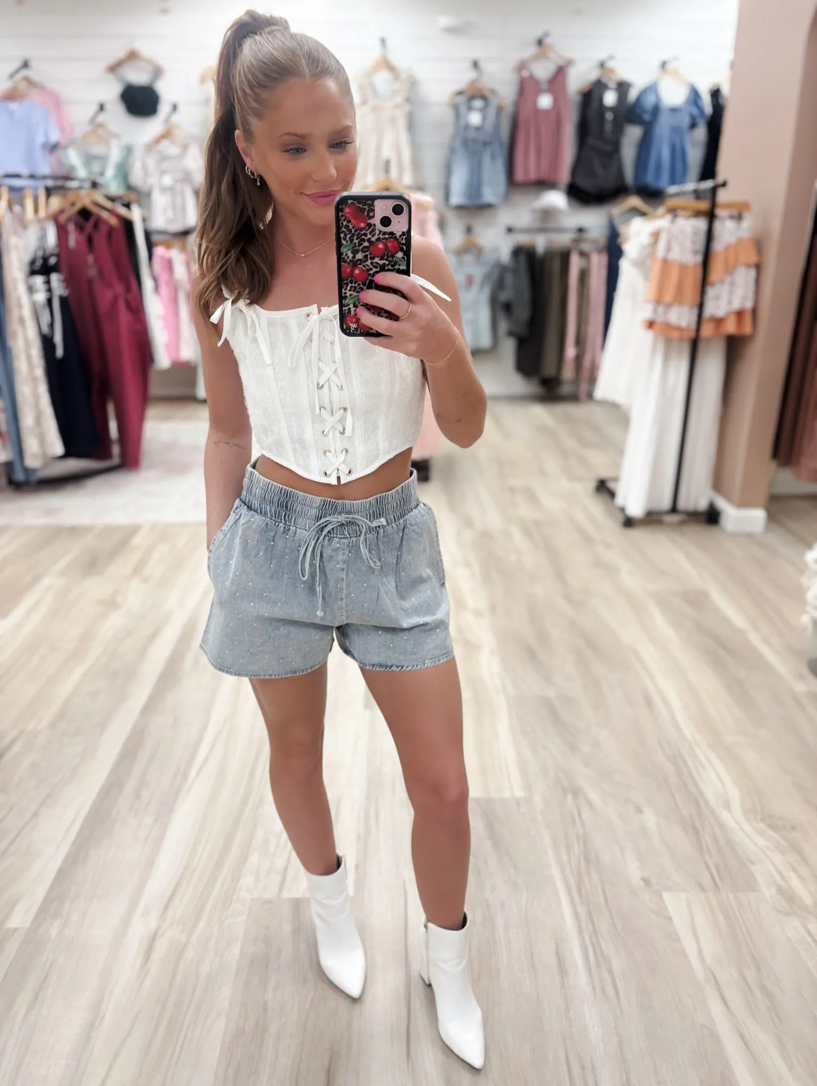 Rhinestone Retreat Shorts
