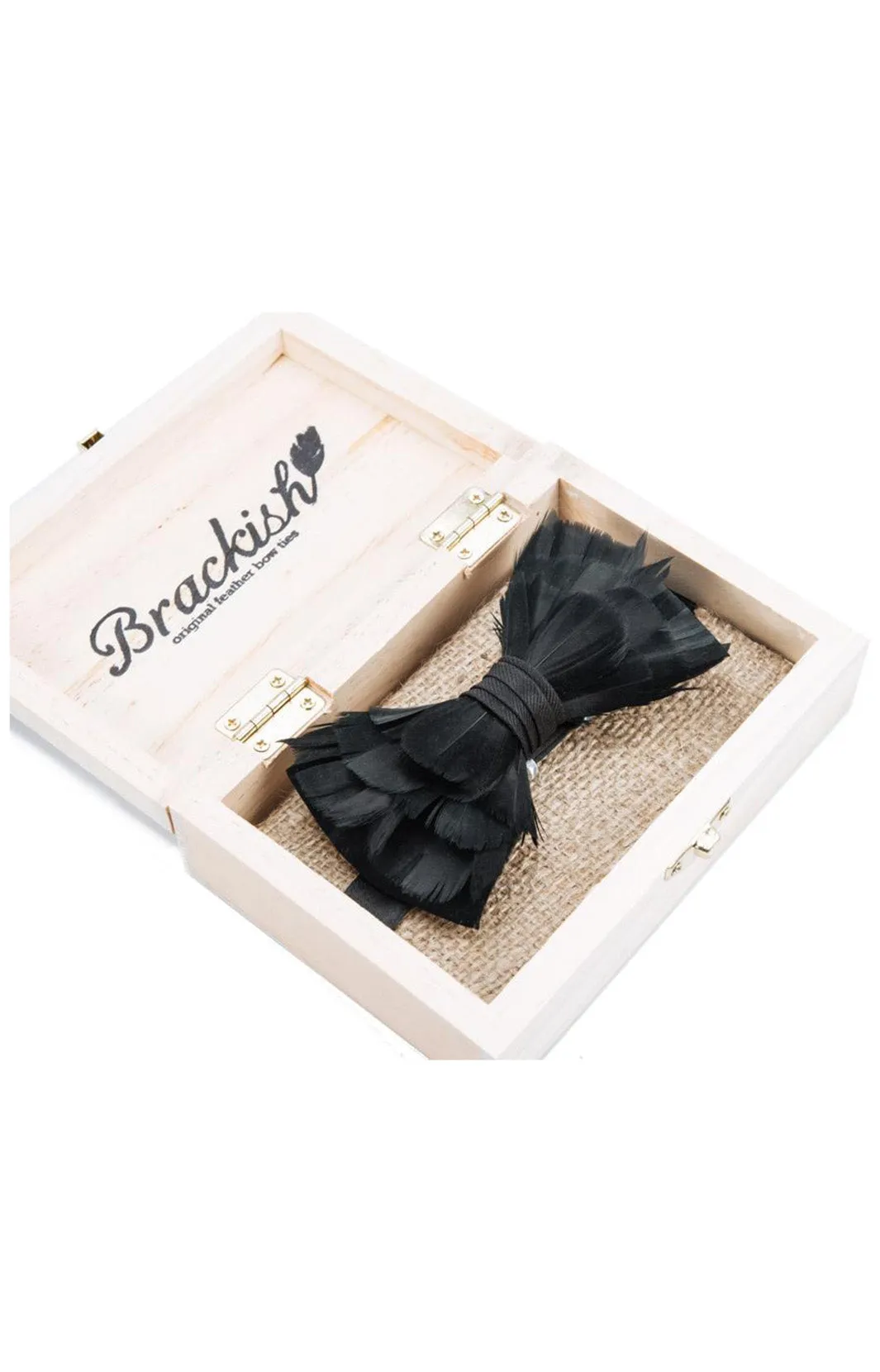 RICE FEATHER BOW TIE