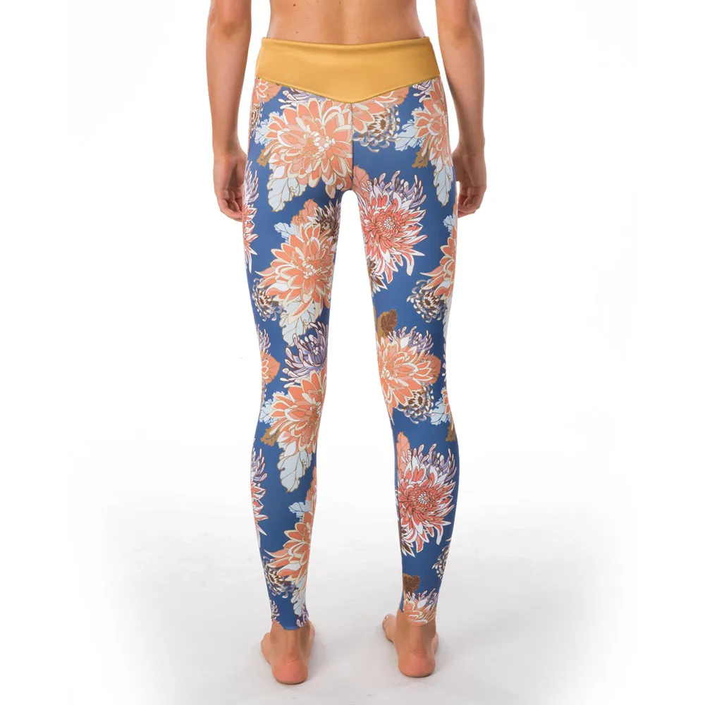 Rip Curl Womens GBomb 1mm High Waist Wetsuit Pants SS UV Top-Navy