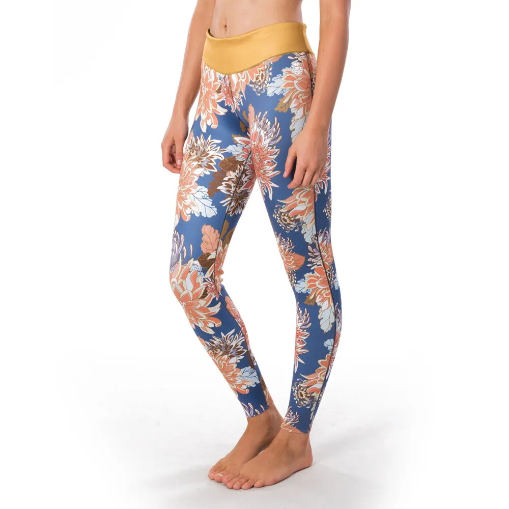 Rip Curl Womens GBomb 1mm High Waist Wetsuit Pants SS UV Top-Navy