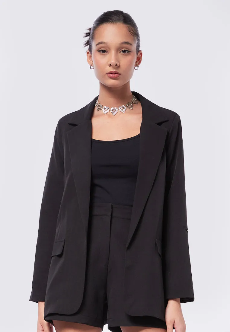 Rolled Up Sleeves Blazer