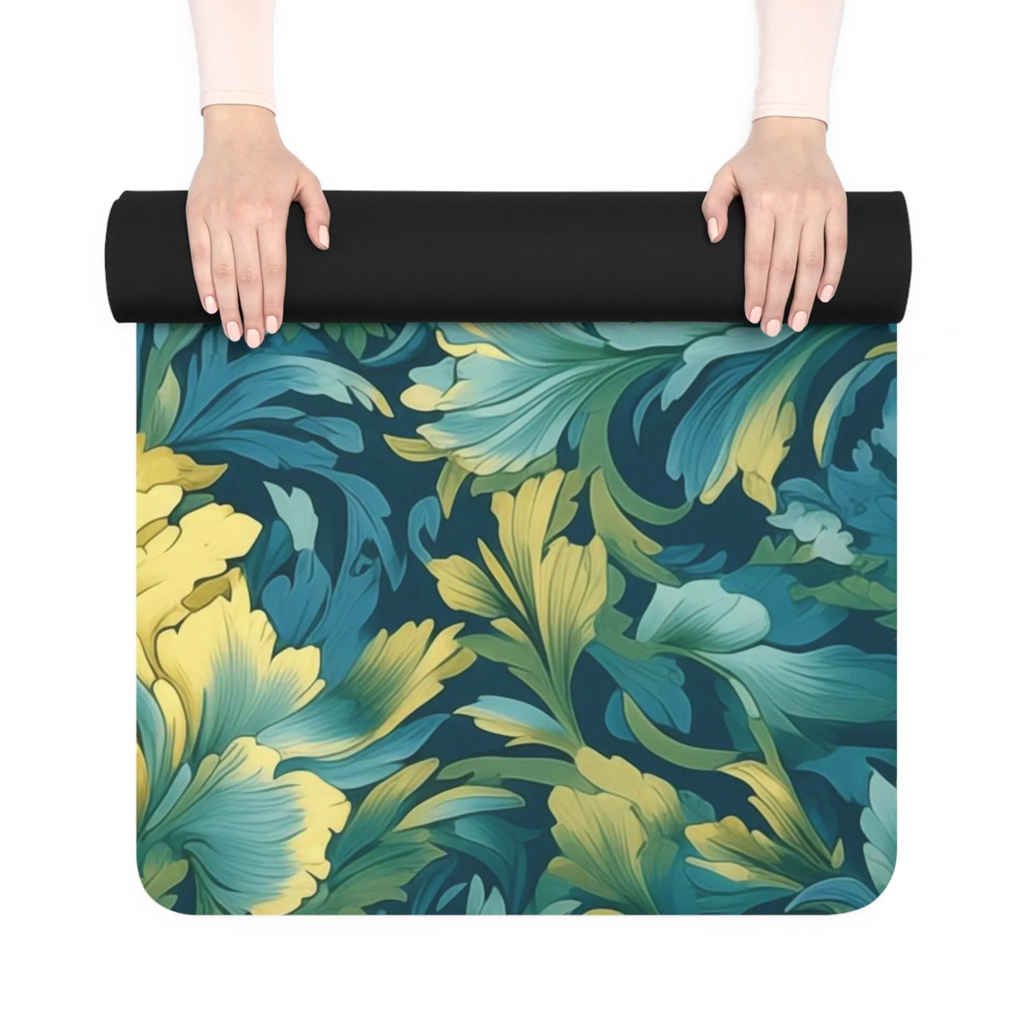 Rubber Yoga Mat- Elric Giverny Chintz