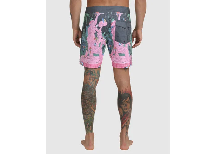 RVCA LP X KLW Nightscape Boardshorts Black Multi