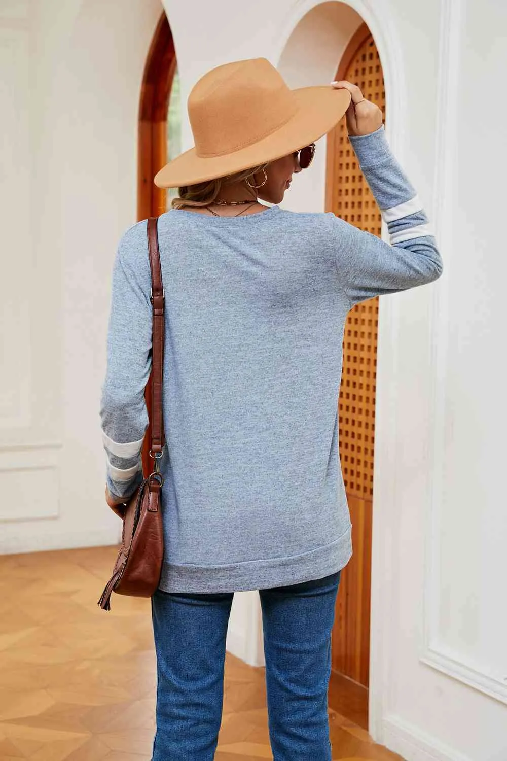 Sally V-Neck Long Sleeve T-Shirt