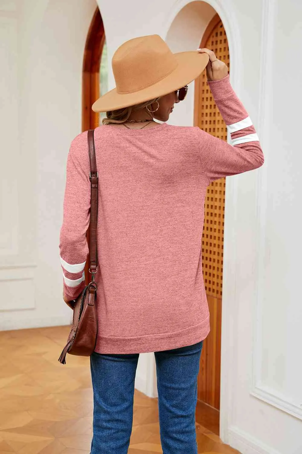 Sally V-Neck Long Sleeve T-Shirt