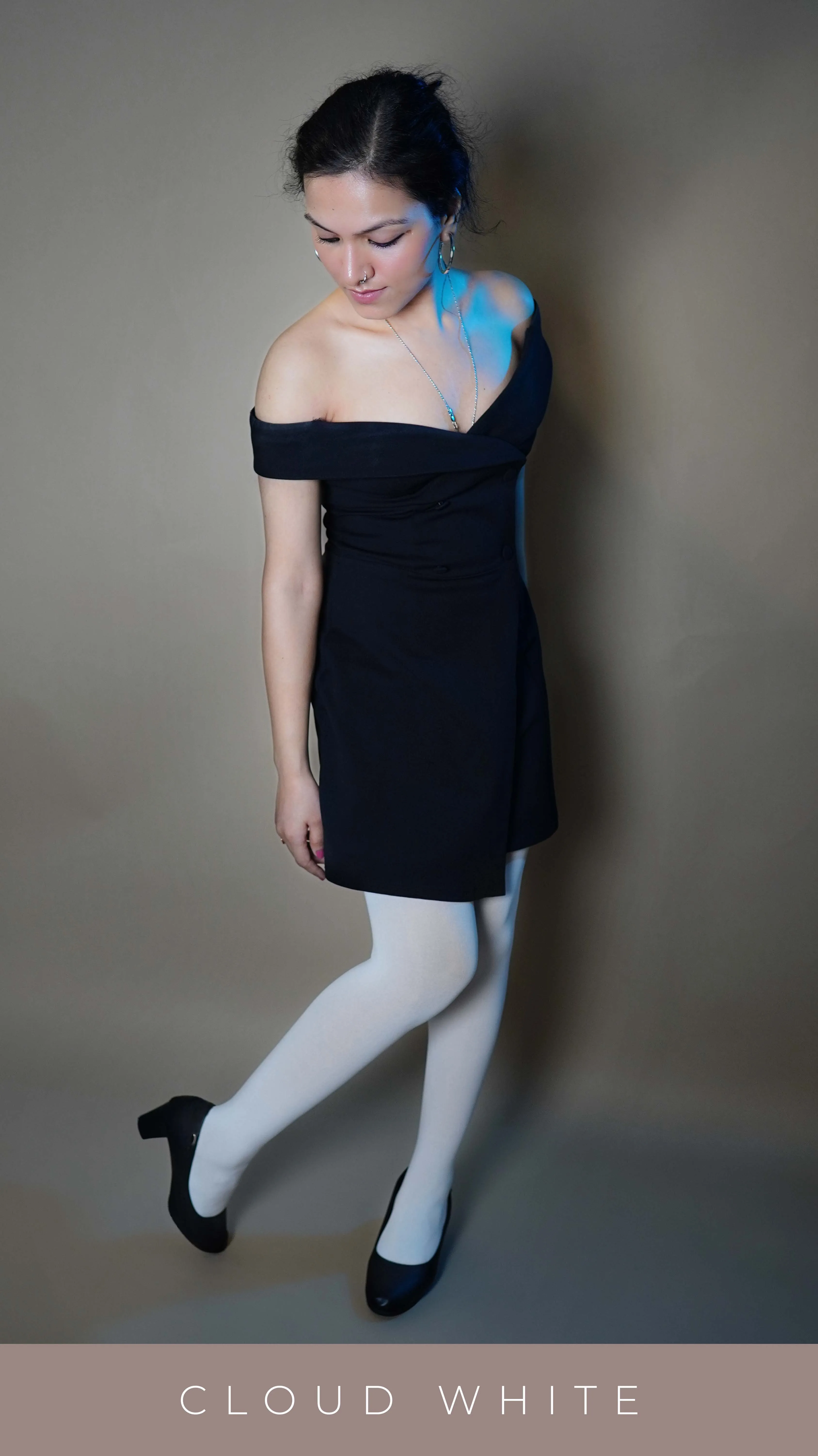 Semi Opaque Tear Proof White Stockings