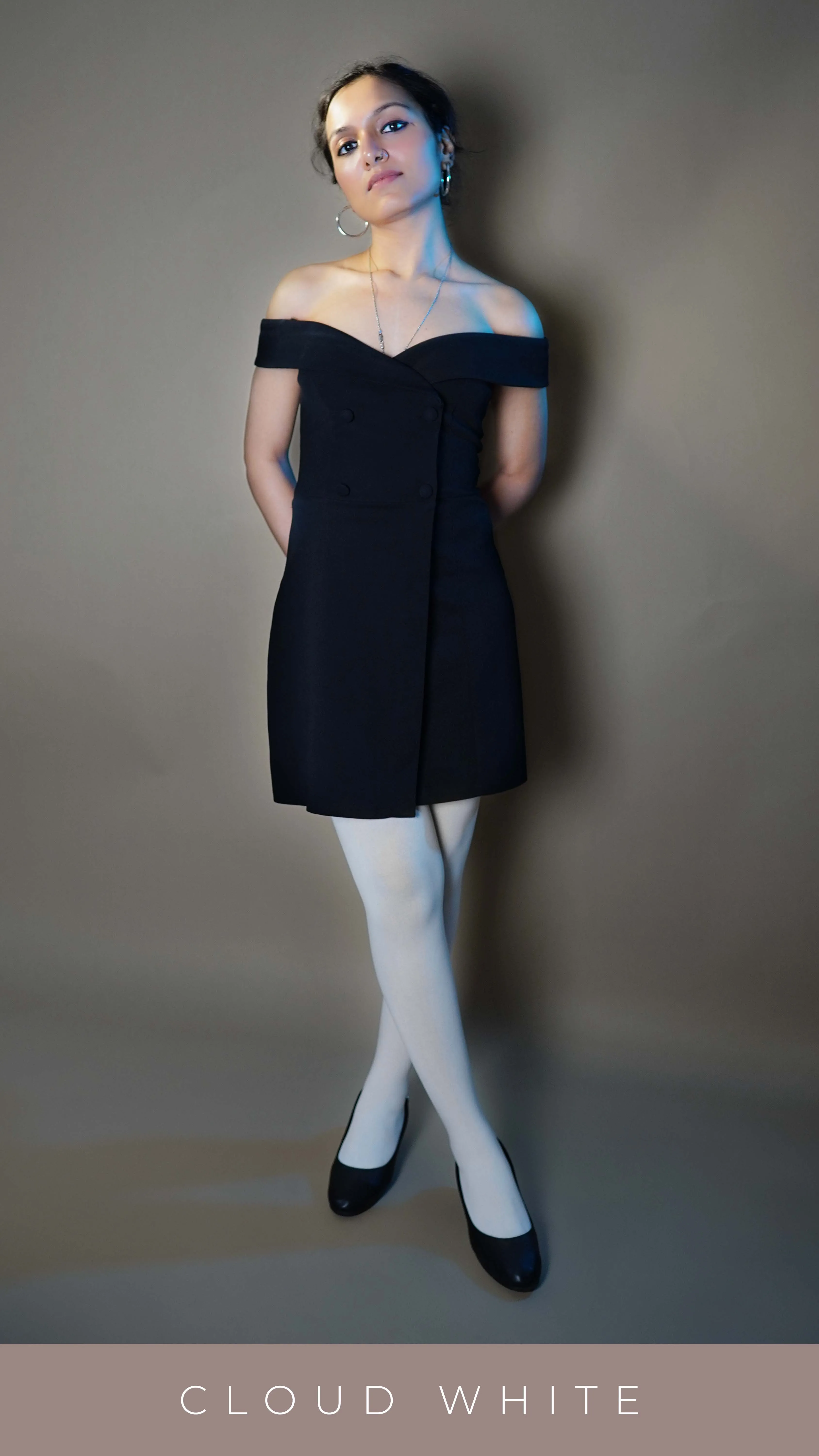 Semi Opaque Tear Proof White Stockings