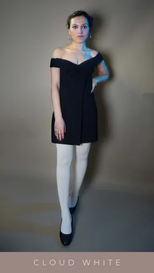 Semi Opaque Tear Proof White Stockings