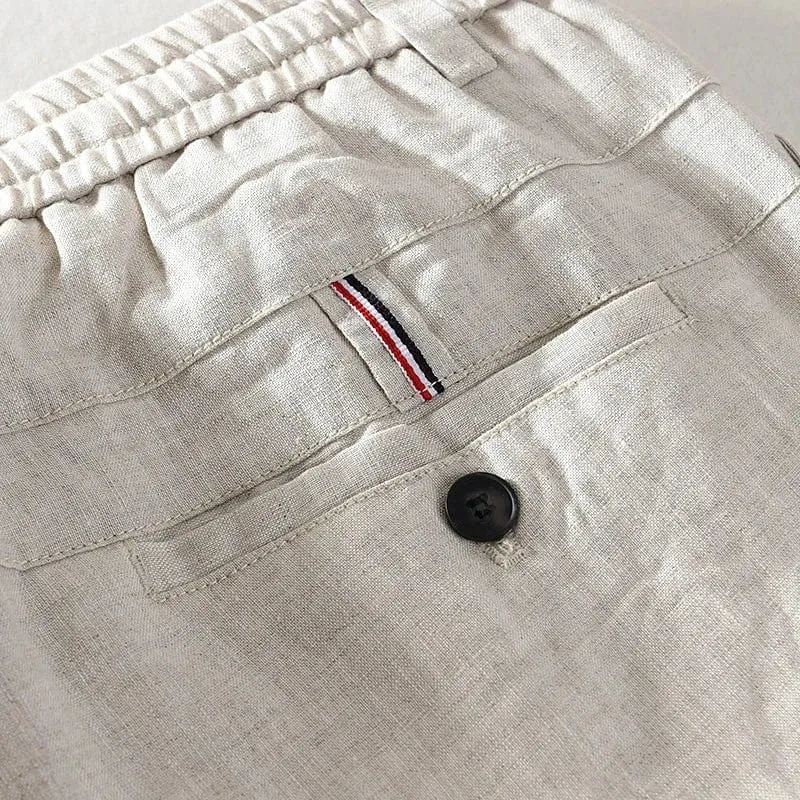 Shoreline Cotton Linen Shorts