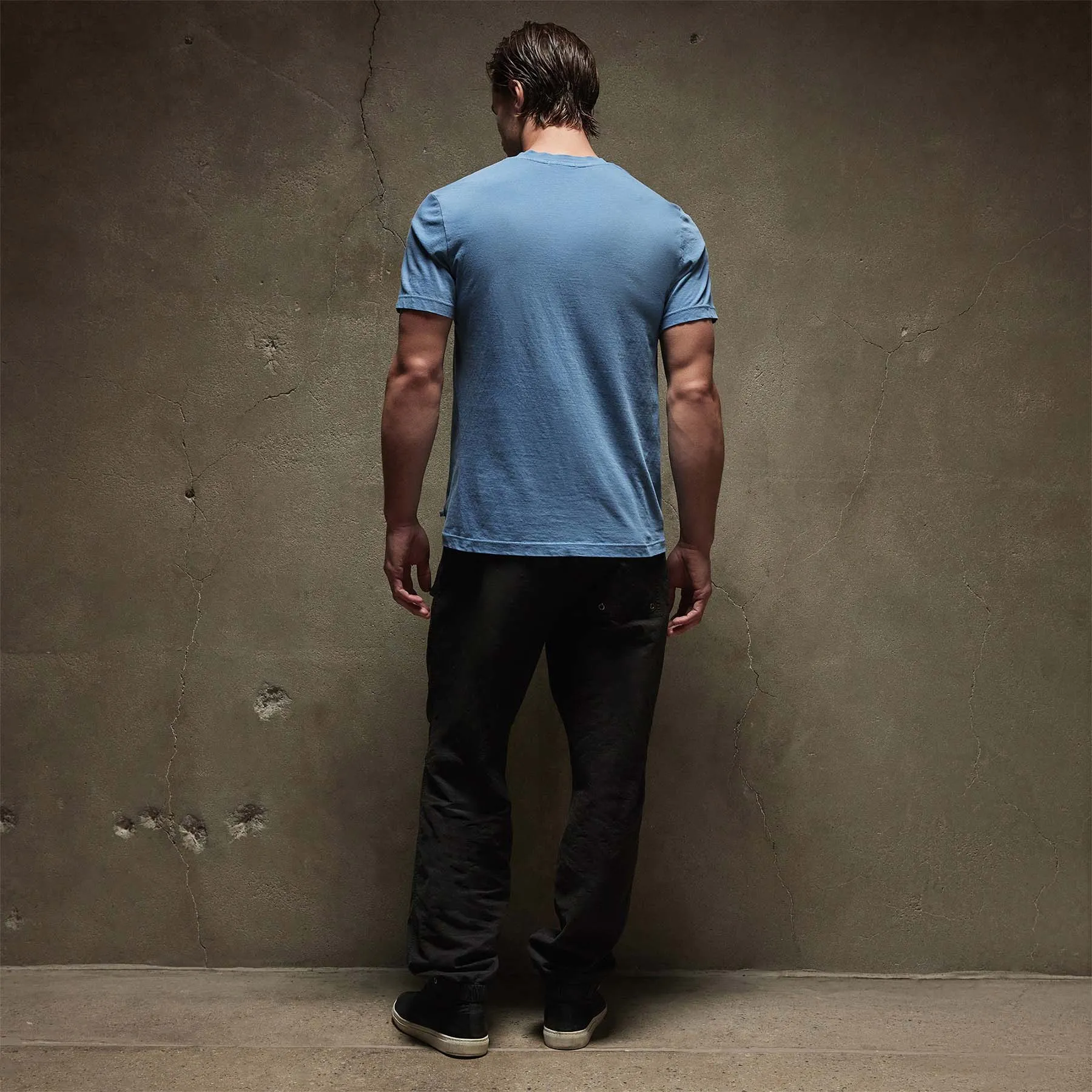 Short Sleeve V Neck - Spectrum Blue Pigment